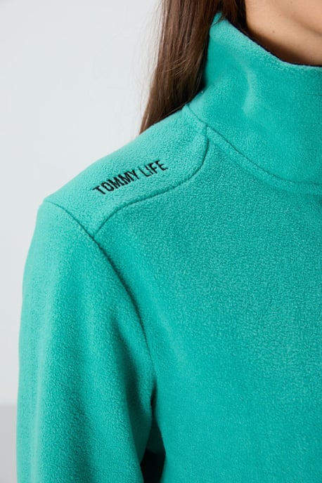 Dames Pluche Zip-Front Sweatshirt - Image 5