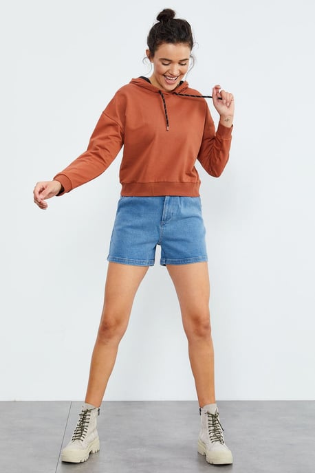 Ontspannen Hoody met Strikdetail - Image 4