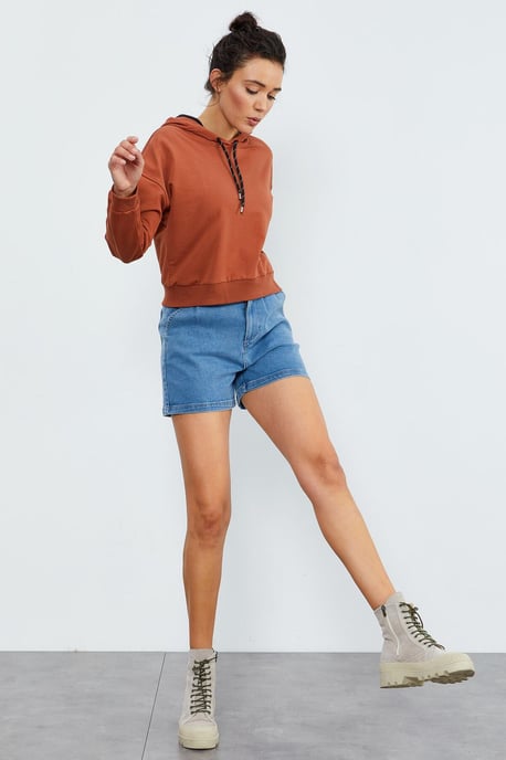 Ontspannen Hoody met Strikdetail - Image 6
