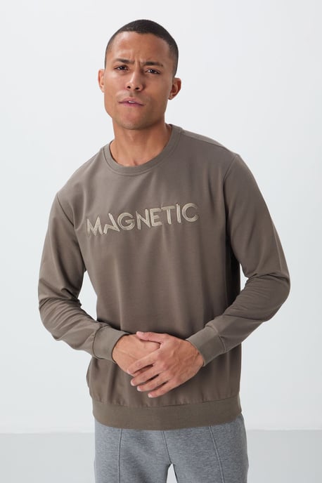 Men's Printed Crew Neck Sweatshirt - Image 1