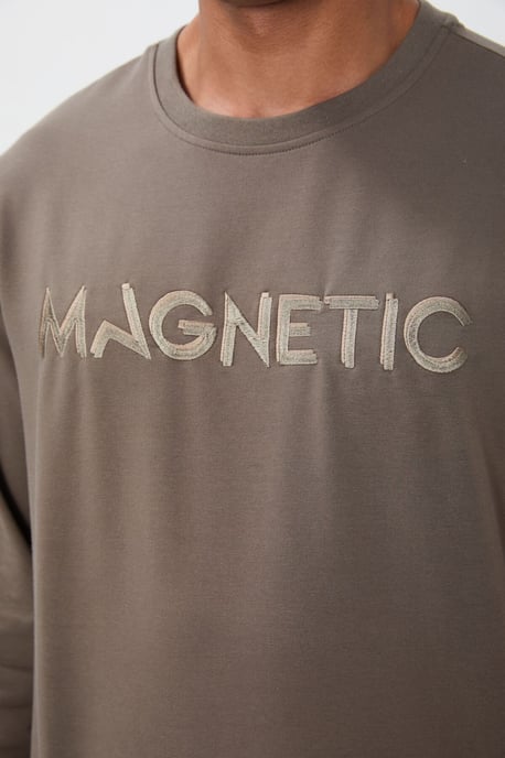 Men's Printed Crew Neck Sweatshirt - Image 3