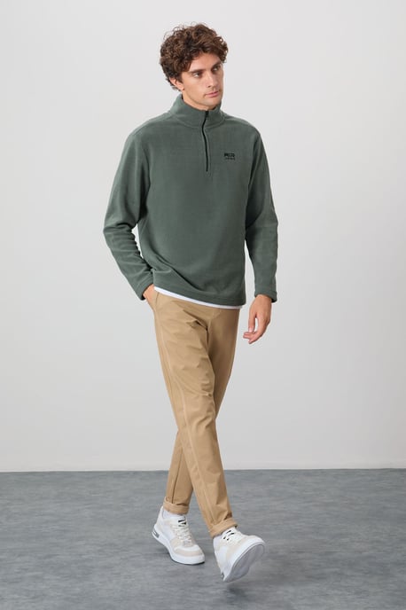 Men's Plush Half-Zip Sweatshirt - Image 2