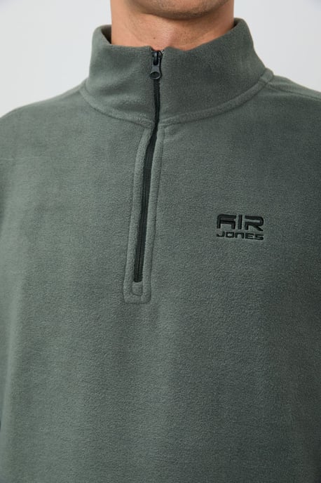 Men's Plush Half-Zip Sweatshirt - Image 4
