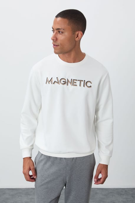Heren Geprinte Ronde Hals Sweatshirt - Image 5