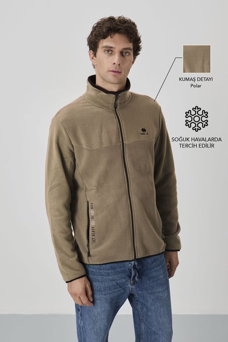 Heren Pluche Rits-voorkant Sweatshirt - Image 2