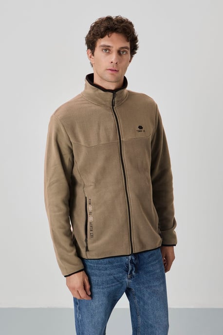 Heren Pluche Rits-voorkant Sweatshirt - Image 3