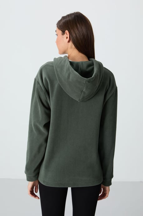 Overmaatse Pluche Hoodie Met Borduursel - Image 4