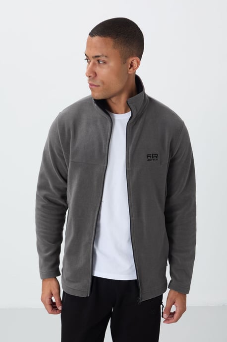 Men's Plush Zip-Front Sweatshirt - Image 3