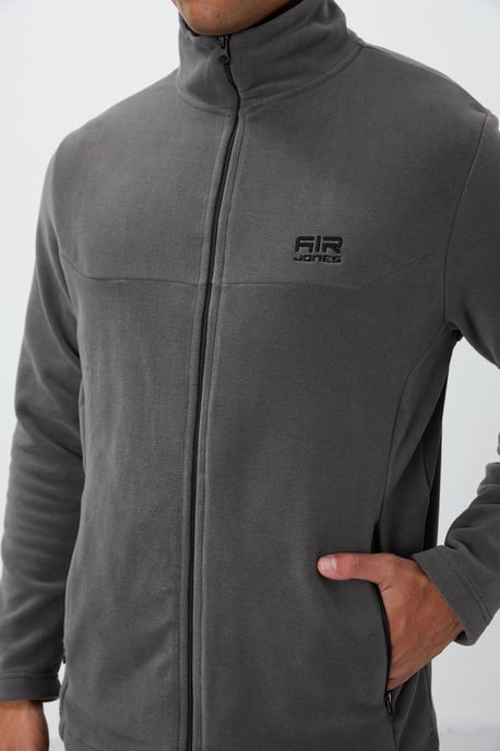 Men's Plush Zip-Front Sweatshirt - Image 4