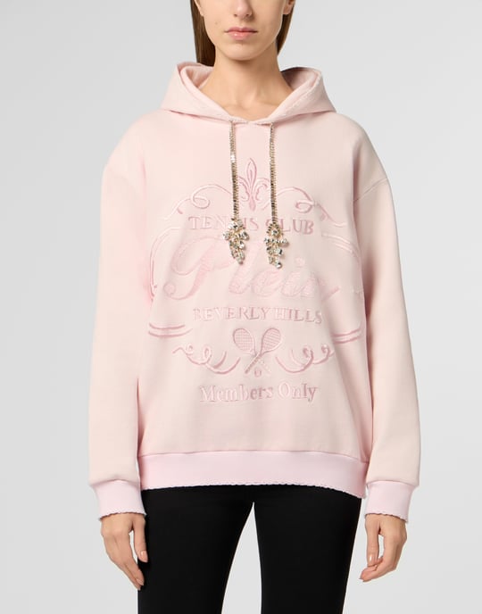 Washed Hoodie Tennis Club Crystals - Image 2