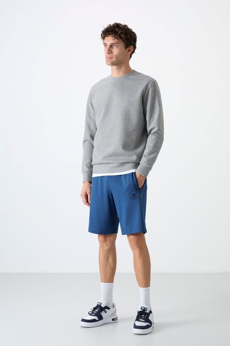 Heren Effen Rundhals Sweatshirt - Image 3