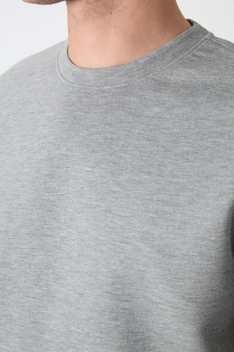 Heren Effen Rundhals Sweatshirt - Image 4