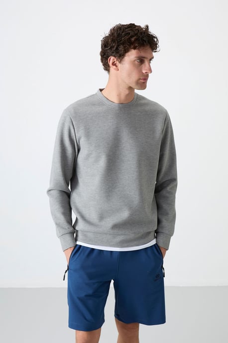Heren Effen Rundhals Sweatshirt - Image 5