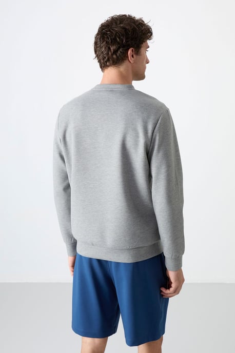 Heren Effen Rundhals Sweatshirt - Image 6