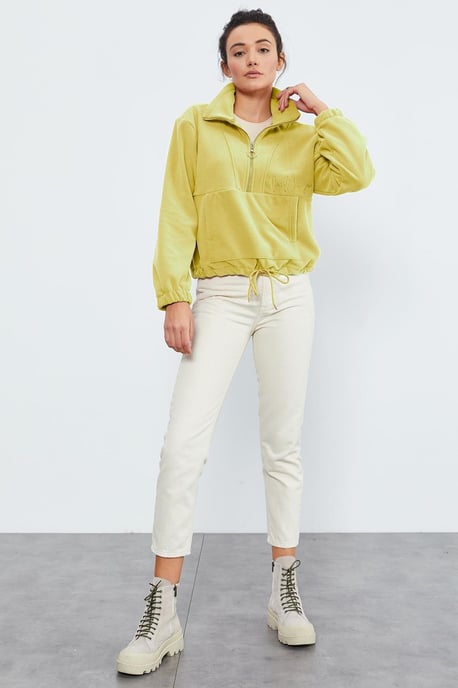Oversized Half-zip Pluche Sweatshirt - Image 2