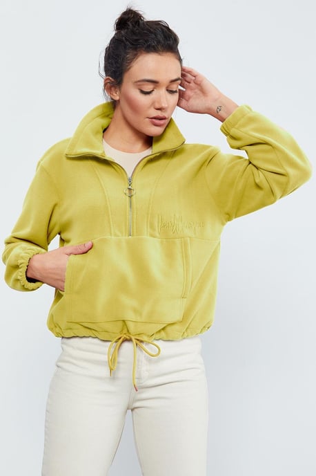 Oversized Half-zip Pluche Sweatshirt - Image 3