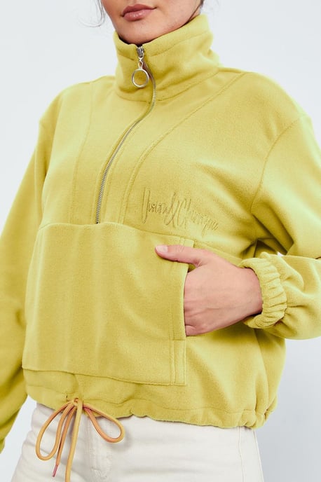 Oversized Half-zip Pluche Sweatshirt - Image 5