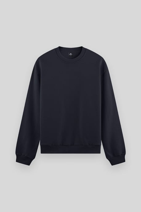 Heren Effen Rundhals Sweatshirt - Image 1