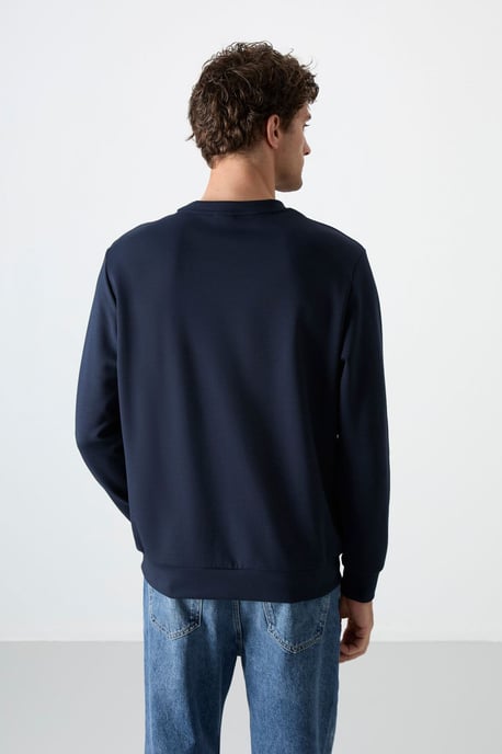 Heren Effen Rundhals Sweatshirt - Image 6