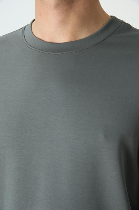 Heren Effen Rundhals Sweatshirt - Image 4