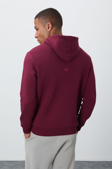 Heren Effen Hoody Sweatshirt Met Zak - Image 6