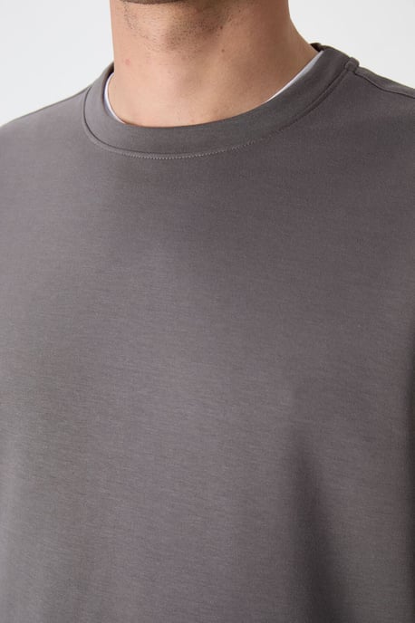 Heren Effen Rundhals Sweatshirt - Image 4