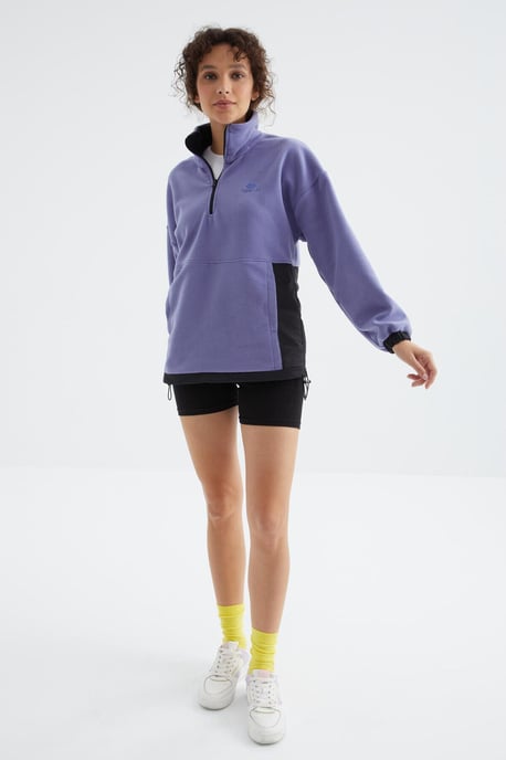 Oversized Half-zip Pluche Sweatshirt - Image 3