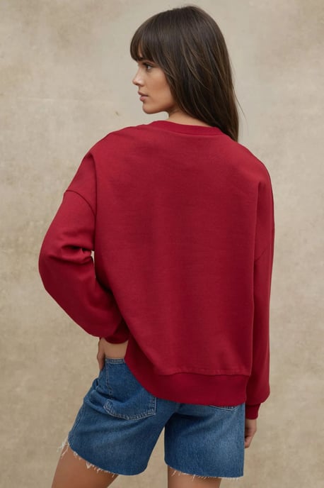 Oversized Crewneck Basis Sweatshirt - Image 3