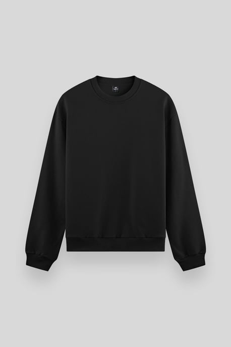 Heren Effen Rundhals Sweatshirt - Image 1