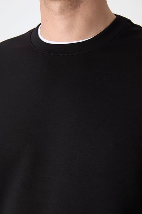 Heren Effen Rundhals Sweatshirt - Image 3