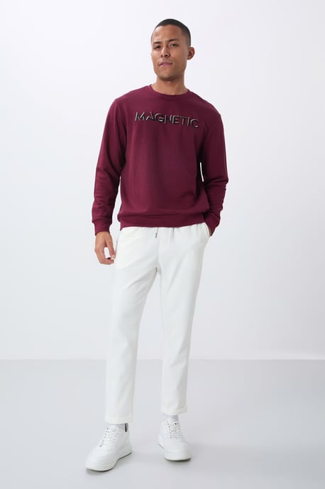 Heren Geprinte Ronde Hals Sweatshirt - Image 3