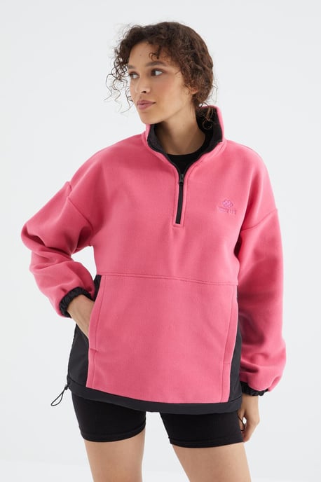 Oversized Half-zip Pluche Sweatshirt - Image 5