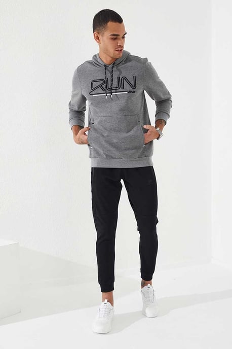 Men's Logo Printed Hooded Sweatshirt - Image 4