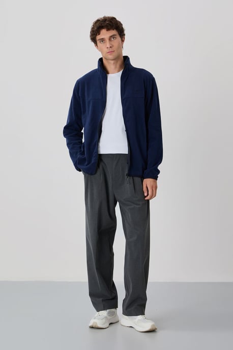 Men's Plush Zip-Front Sweatshirt - Image 2