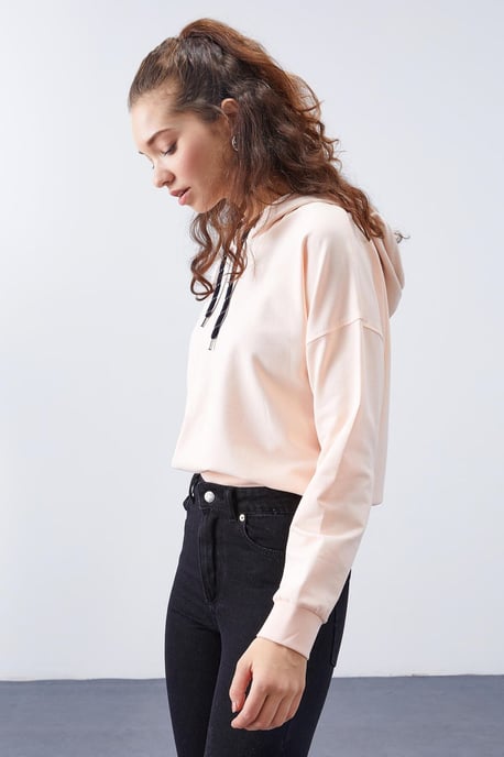 Ontspannen Hooded Sweatshirt met Strikdetail - Image 3