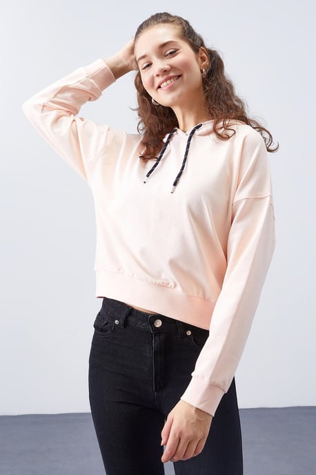 Ontspannen Hooded Sweatshirt met Strikdetail - Image 5