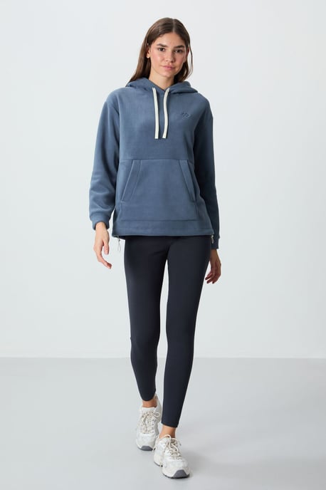 Oversized Pluche Hoodie Met Borduursel - Image 2