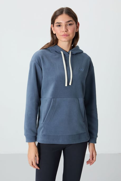Oversized Pluche Hoodie Met Borduursel - Image 4