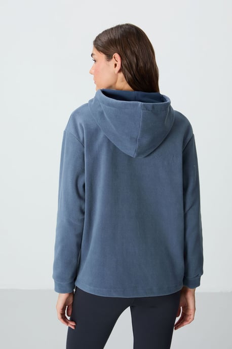 Oversized Pluche Hoodie Met Borduursel - Image 6