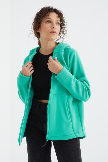 Dames Hoodie Met Zipper - Image 3