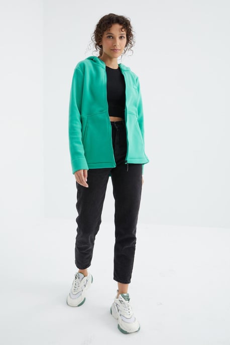 Dames Hoodie Met Zipper - Image 6
