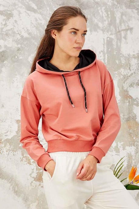 Ontspannen Hoodie Met Strikdetail - Image 2