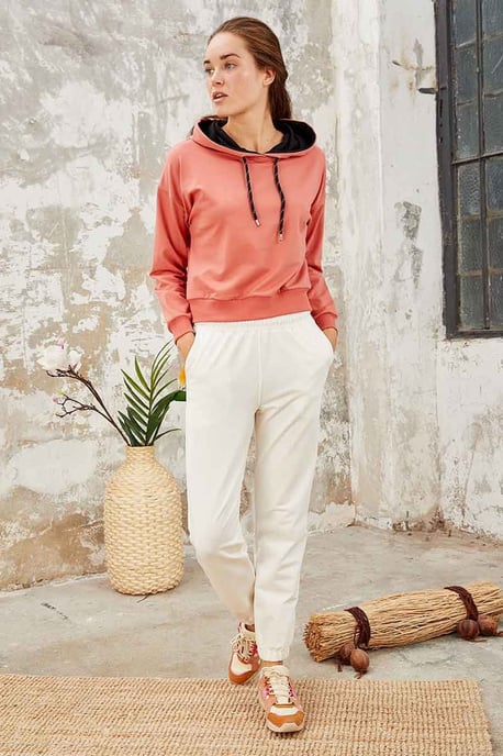 Ontspannen Hoodie Met Strikdetail - Image 3