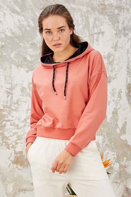 Ontspannen Hoodie Met Strikdetail - Image 4