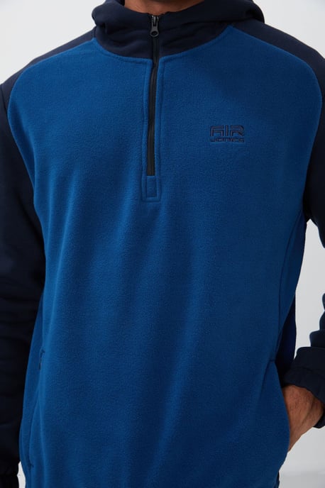 Herrfärgad Halvdraget Plush Sweatshirt - Image 2