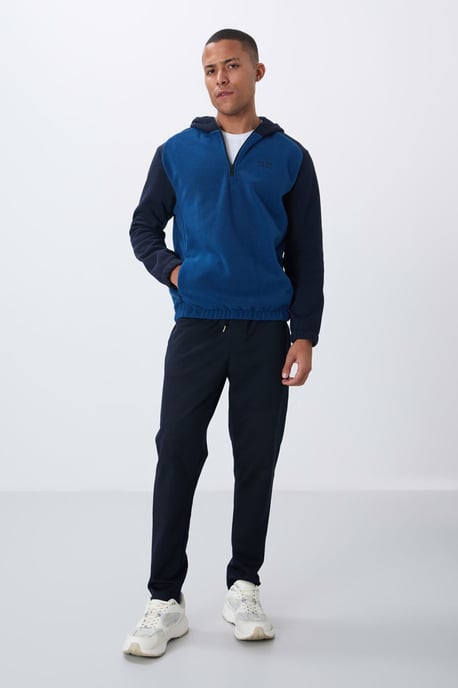 Herrfärgad Halvdraget Plush Sweatshirt - Image 3