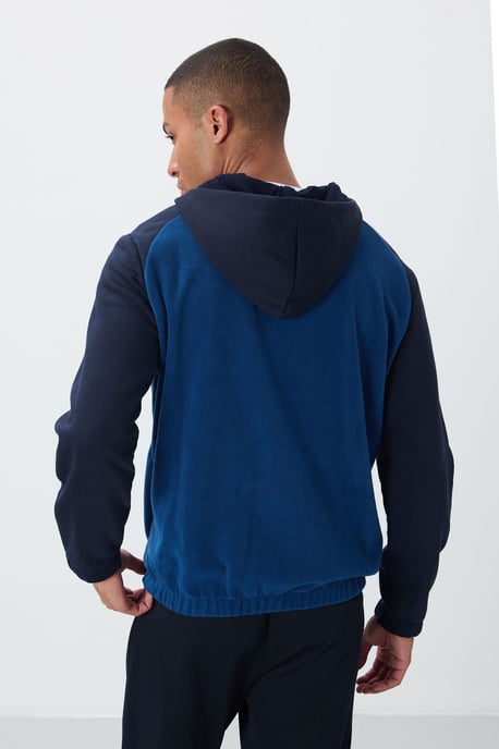 Herrfärgad Halvdraget Plush Sweatshirt - Image 5