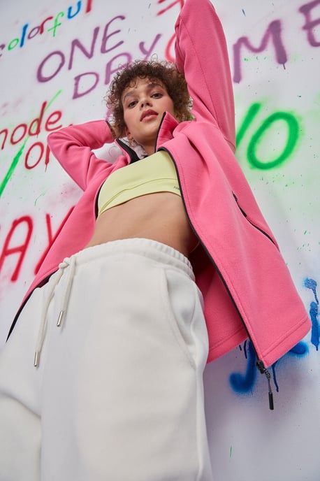 Women's Plush Zip-Front Sweatshirt - Image 2