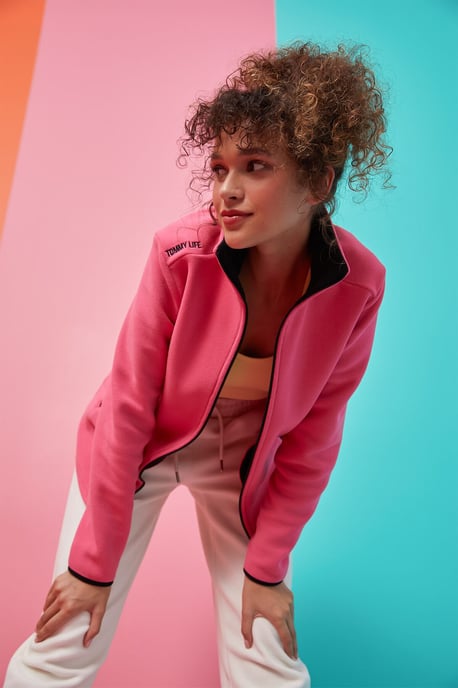 Women's Plush Zip-Front Sweatshirt - Image 3