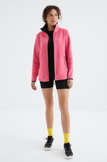 Women's Plush Zip-Front Sweatshirt - Image 4